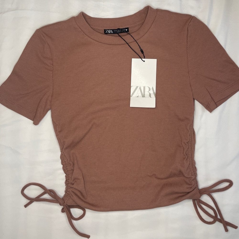 Zara Crop Cinch Top in Small